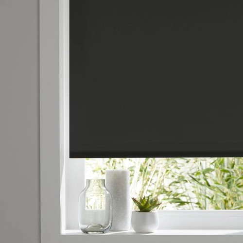 Colours Roller Blind Halo 42 x 180 cm, black