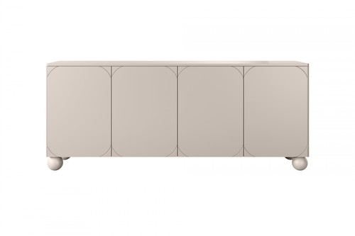 Cabinet Sonatia II 200 cm, with internal drawers, cashmere