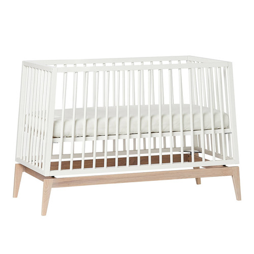 LEANDER Baby Cot LUNA™ 0-3y, White/Oak