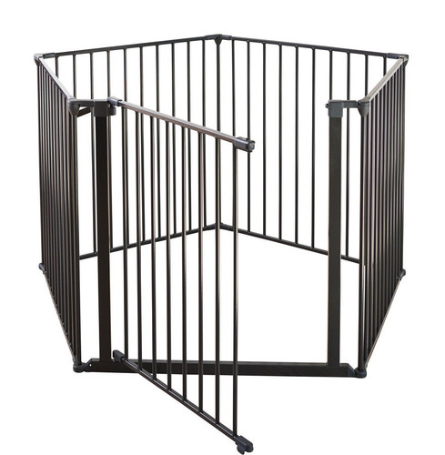 Baby Dan Safety Gate Flex XXL Wall-mounted Hearth Gate 90-350 cm, black