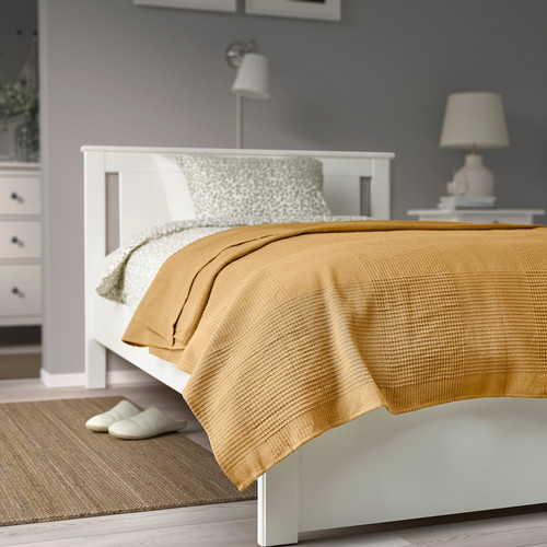 INDIRA Bedspread, yellow-beige, 150x250 cm