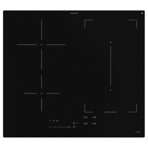 KOLSTAN Induction hob, IKEA 500 black, 58 cm