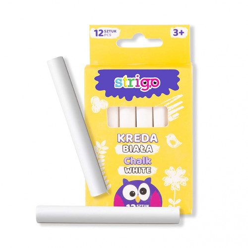 School Chalk 12pcs, white