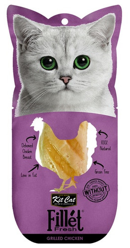 Kit Cat Fillet Fresh Cat Treat Grilled Chicken 30g