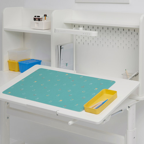 BÖNSYRSA Desk pad, turquoise, 60x37 cm
