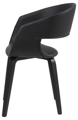 Chair Supernova, faux leather, black