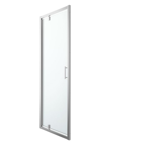 GoodHome Pivot Shower Door Beloya 80 cm, chrome/transparent