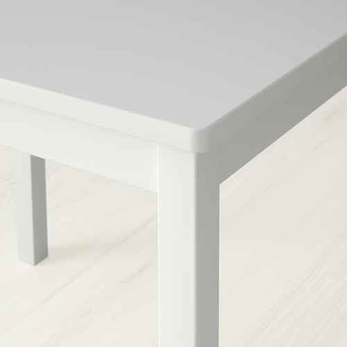 KRITTER Children's table, white, 59x50 cm