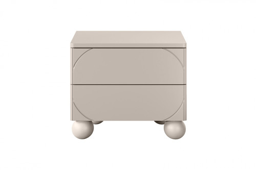 Bedside Table Nightstand Sonatia II 45 cm, cashmere