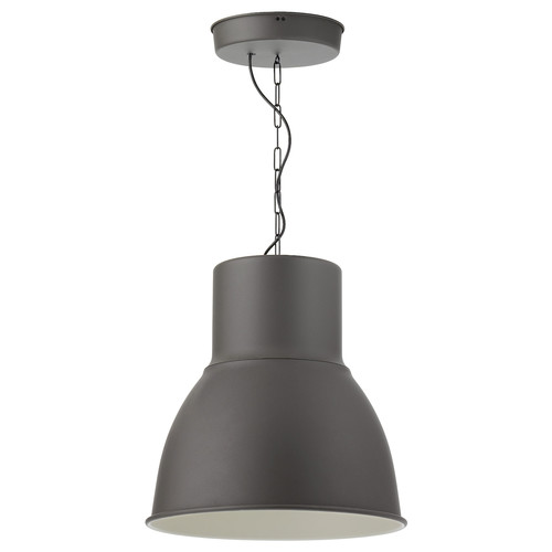 HEKTAR Pendant lamp, dark grey, 47 cm