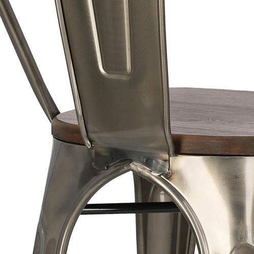 Chair Paris Wood, metallic, pine, walnut