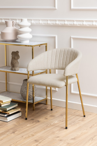 Chair Ann, beige-gold