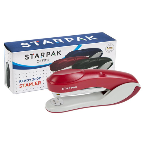 Stapler Ready, 16 Sheets, 24/6, 26/6, dark red