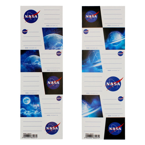 Starpak Label Stickers for Notebooks NASA 25-pack