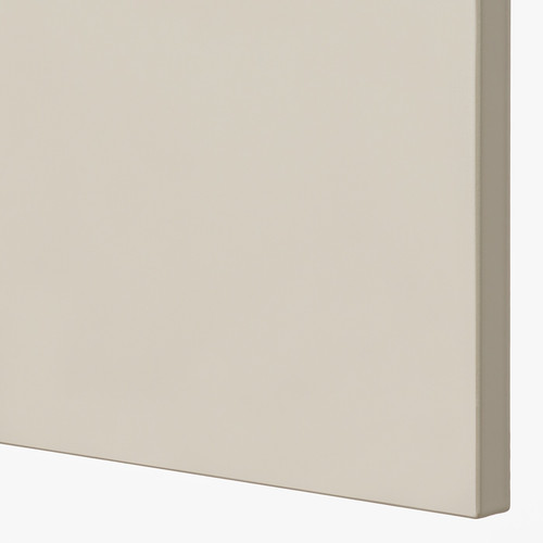 METOD Wall cabinet with shelves, white/Havstorp beige, 60x80 cm