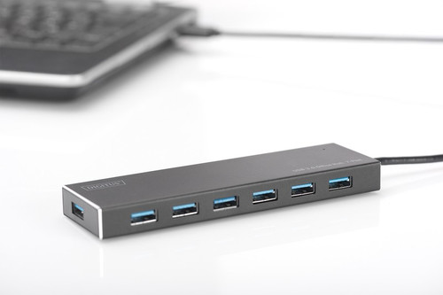 Digitus 7-port Hub USB 3.0 SuperSpeed, aluminum