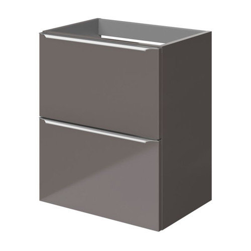 Goodhome Wall-mounted Basin Cabinet Imandra Slim 50cm, anthracite