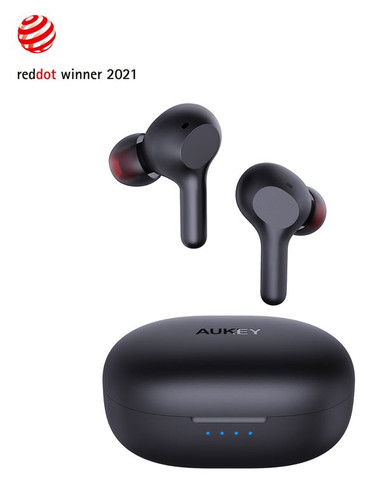 Aukey Bluetooth Soundstream Wireless Earbuds Mini Ultralight Reddot Winner 2021 EP-T25, black