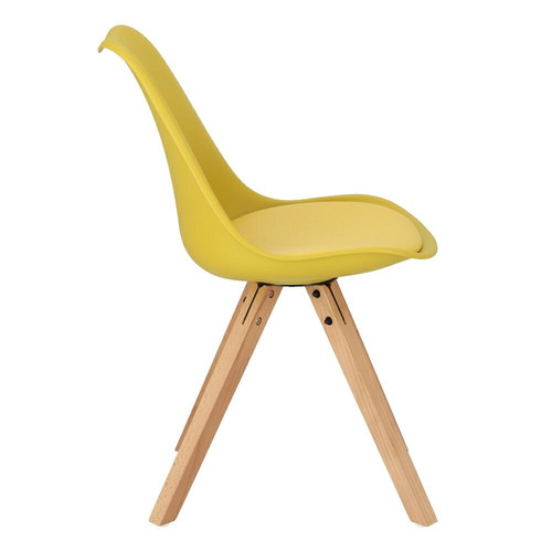 Dining Chair Norden Star Square, yellow