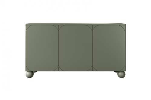 Cabinet Sonatia II 150 cm, with 4 internal drawers, olive