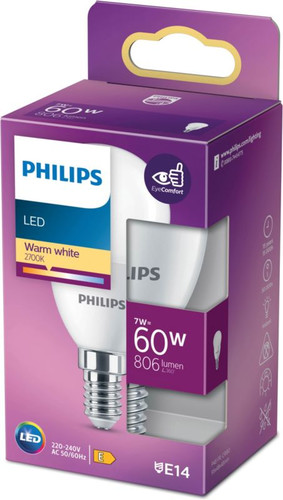 Philips LED Bulb P48 E14 806 lm 2700 K