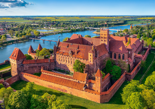 Castorland Jigsaw Puzzle View of the Malbork Castle, Poland 500pcs 9+