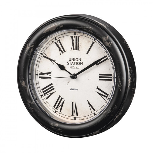 Hama Wall Clock Urban Vintage, low-noice, 22 cm