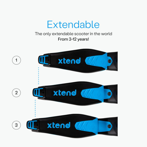 smarTrike Xtend Scooter 3in1- Blue 3-12y