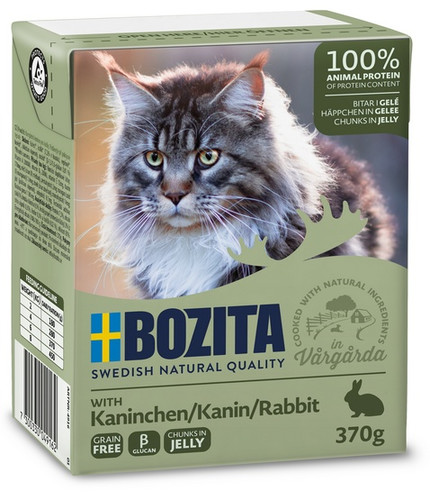 Bozita Cat Wet Food Rabbit Chunks in Jelly 370g