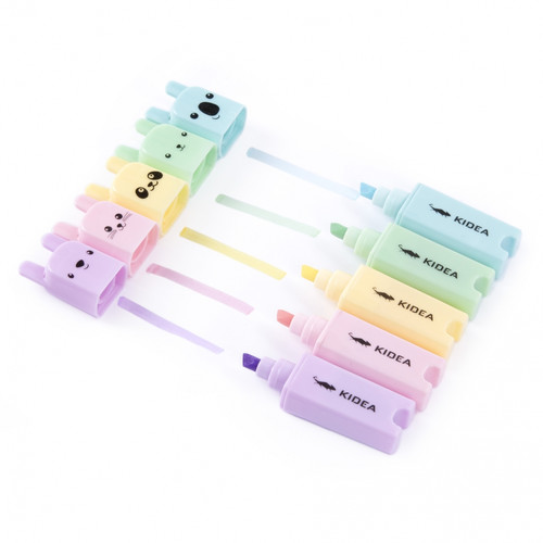 Kidea Mini Highlighters Animals 5 Colours