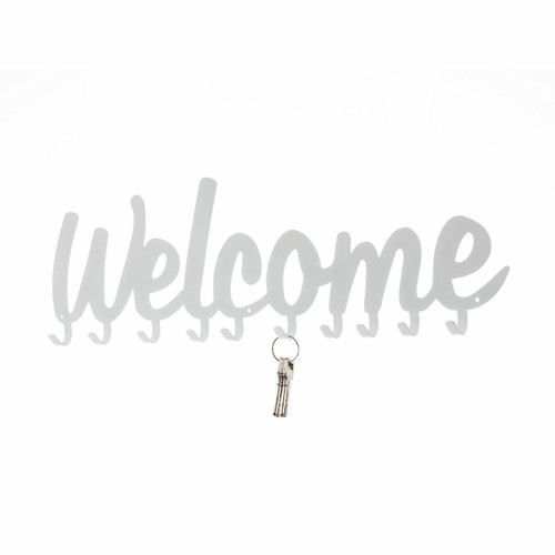 Wall Hanger Welcome, white