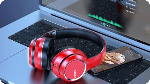 Lenovo Bluetooth Headset HD200, red