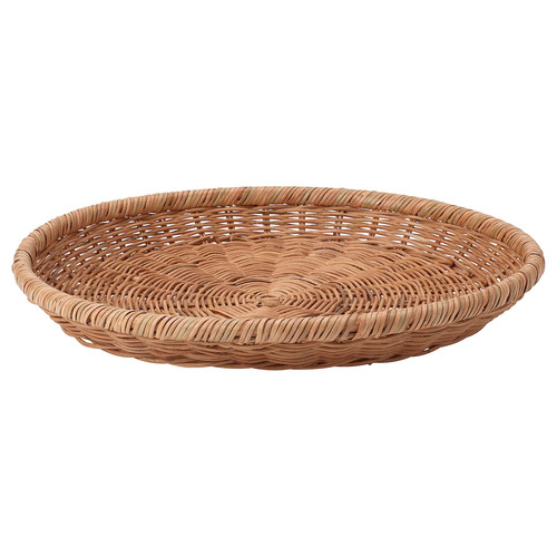 NÖJAKTIG Decoration dish, rattan, 43 cm