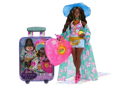 Barbie Travel Doll With Beach Fashion, Barbie Extra Fly HPB14 3+