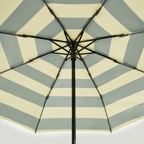 KNALLA Umbrella, foldable green/stripe