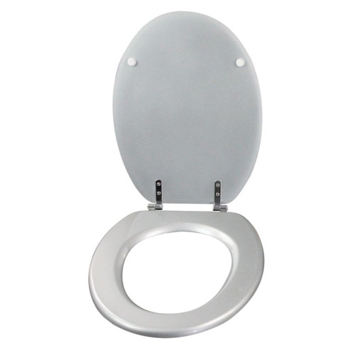 Cooke & Lewis Toilet Seat Palmi, silver