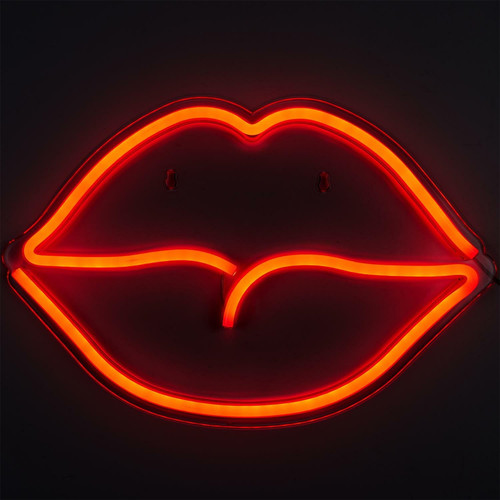 LED Lamp Lips Mouth Neon