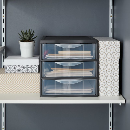 3 Drawer Stackable Unit Form Kontor 25.5cm