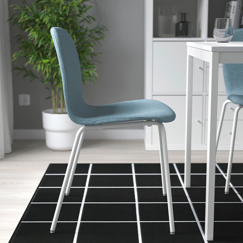 KARLPETTER Chair, Gunnared light blue/Sefast white