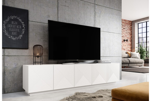 TV Cabinet Asha 200 cm, matt white