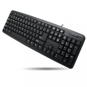 Techly Wired Keyboard 104 keys, USB US Layout, black