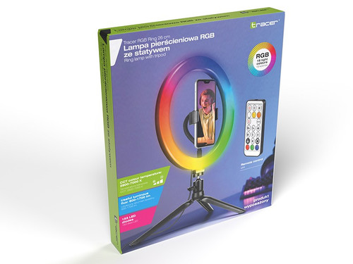 Tracer Ring Lamp with Tripod RGB 26 cm