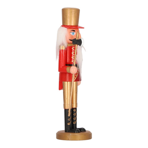 Nutcracker Christmas Decoration 28cm, gold hat