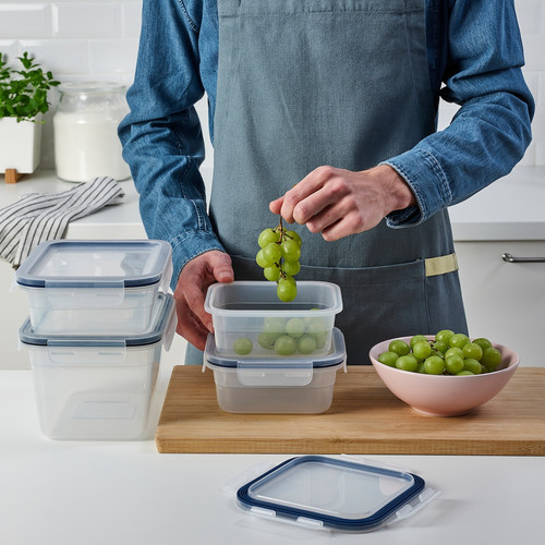 IKEA 365+ Food container with lid, set of 4, plastic