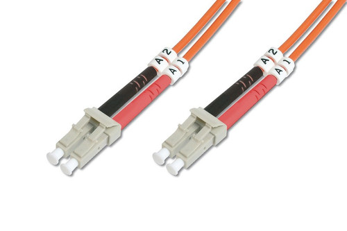 DIGITUS Fiber Optic Multimode Patch Cord, LC / LC, 1m