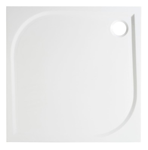 Square Composite Shower Tray GoodHome Limski 90x90cm