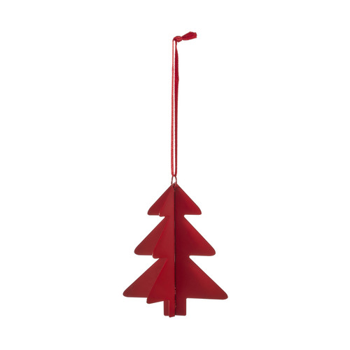 Christmas Hanging Decoration Christmas Tree, metal, red