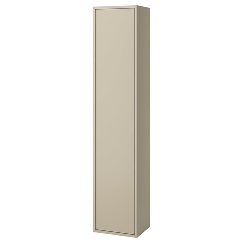 HAVBÄCK High cabinet with door, beige, 40x35x195 cm