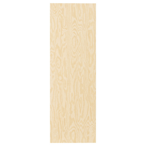 KALBÅDEN Door with hinges, lively pine effect, 40x120 cm