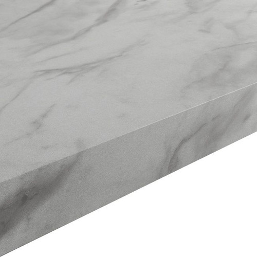 GoodHome Laminated Kitchen Worktop Kala 62 x 3,8 x 300 cm, white marble